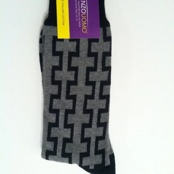 3 LORENZO UOMO MEN'S NEW COTTON BLEND DRESS SOCKSFIT SHOE SIZE: 7-13
